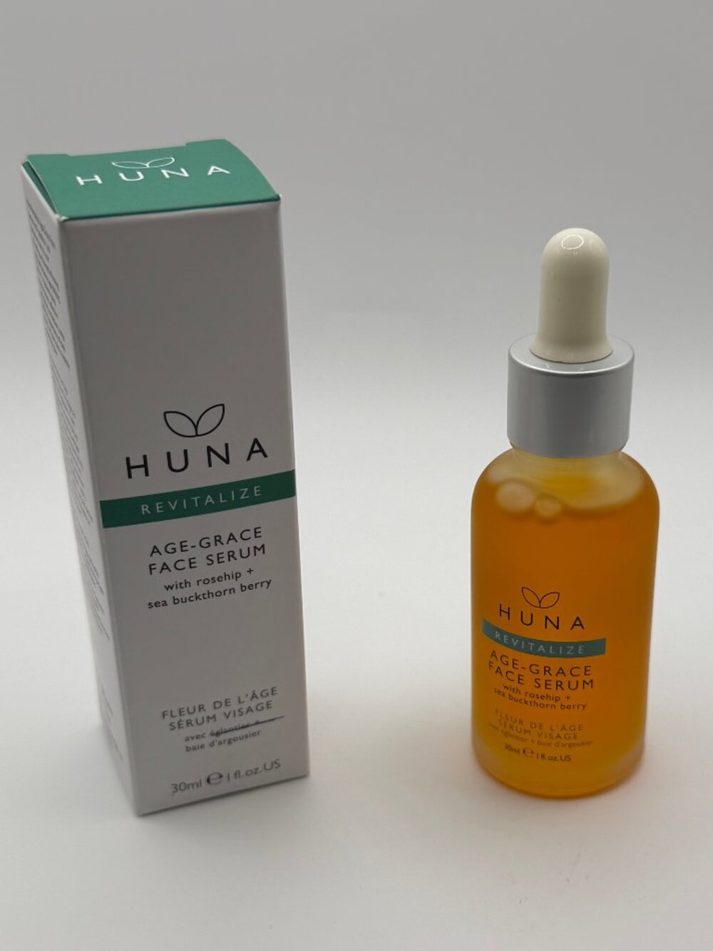30ml Revitalize Age-Grace Face Serum - 100% Natural Lightweight Moisture | HUNA